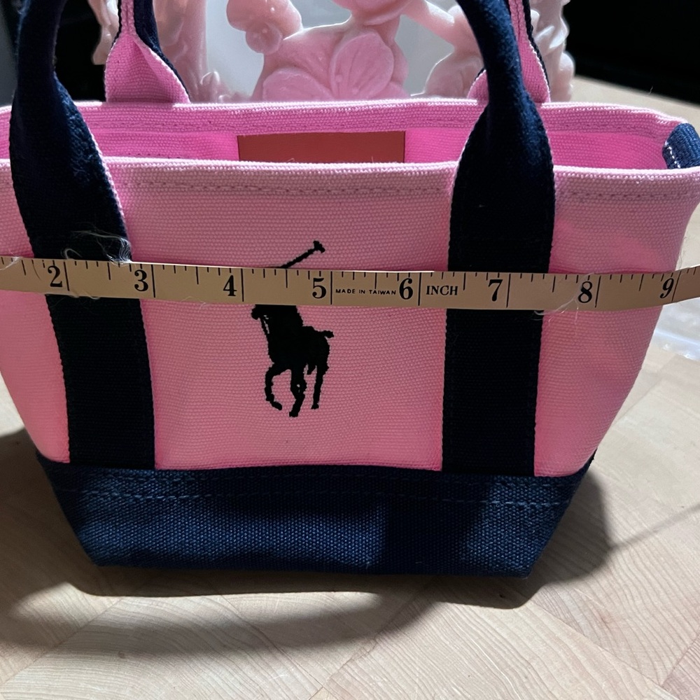 Ralph Lauren Pink and Blue Classic Tote Bag - Picture 9 of 9